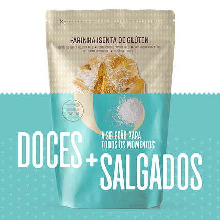 Farinha Doces e Salgados, sem glúten, sem lactose