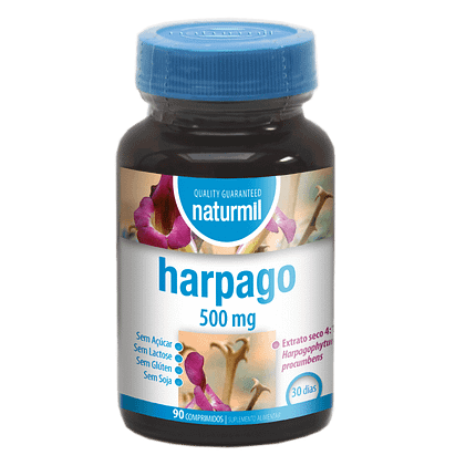 Harpago 500mg, sem açúcar, sem glúten, sem lactose, vegan