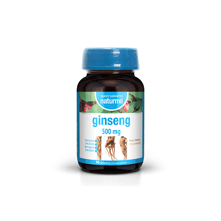 Ginseng 500 mg Suplemento Alimentar Naturmil