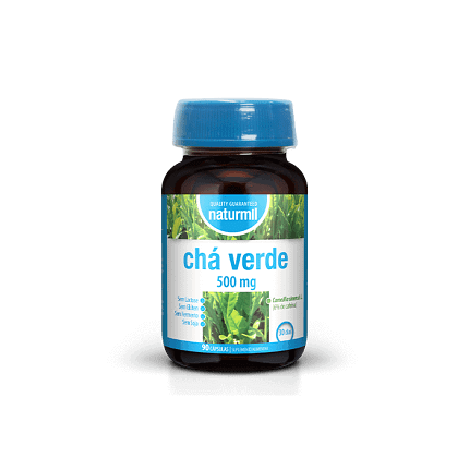 Chá Verde 500 mg Suplemento Alimentar Naturmil Antioxidante
