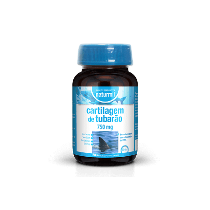 Cartilagem de Tubarão 750 mg Suplemento Alimentar Naturmil Articulações