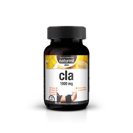 Cla Slim 1000 mg Suplemento Alimentar Naturmil Queimador
