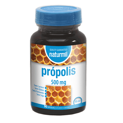 Própolis 500mg, suplemento alimentar sem glúten, sem lactose