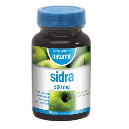 Sidra 500mg, suplemento alimentar sem glúten, sem lactose