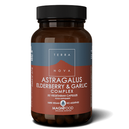 Suplemento Astragalus, Elderberry & Garlic Complex