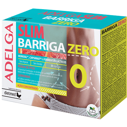 Adelgaslim Barriga Zero, suplemento alimentar sem açúcar, sem amido