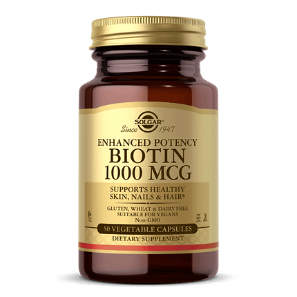 Suplemento solgar Biotina 1000 MCG