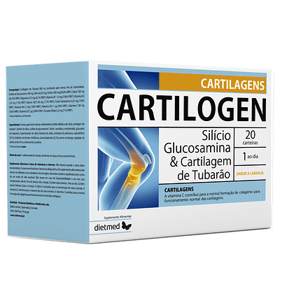 Cartilogen Cartilagens, suplemento alimentar sem glúten, sem lactose