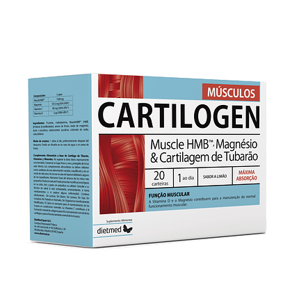 Cartilogen Músculos, suplemento alimentar sem glúten, sem lactose