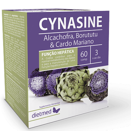 Cynasine, suplemento alimentar sem açúcar, sem glúten, sem lactose