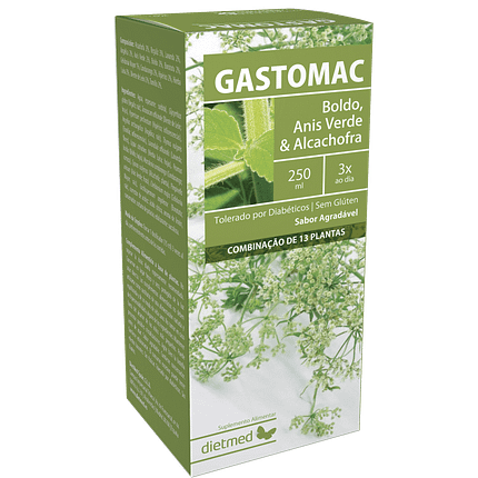 Gastomac, suplemento alimentar sem açúcar, sem glúten