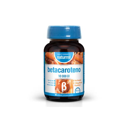 Betacaroteno 10000 UI Suplemento Alimentar Naturmil Pele