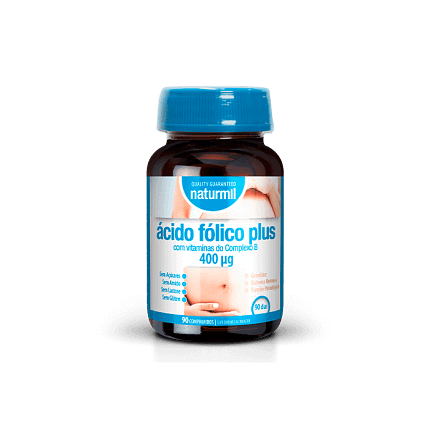 Ácido Fólico Plus Suplemento Alimentar Naturmil Gravidez Sistema Nervoso