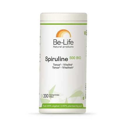 Spirulina 500 Bio Be-Life Suplemento Alimentar Sistema Imunitário Fadiga