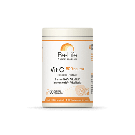 Vitamina C 500 Neutra Be-Life Suplemento Alimentar Sistema Imunitário