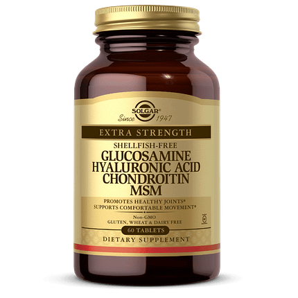 suplemento solgar GLUCOSAMINE HYALURONIC ACID CHONDROITIN MSM