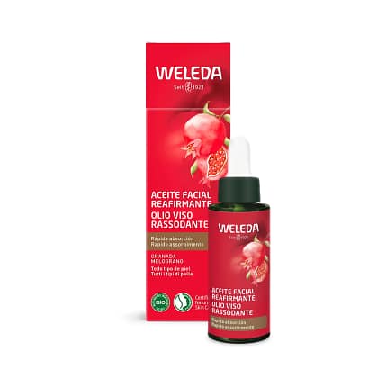 Óleo Facial Reafirmante de Romã e Maca Reafirmante Weleda Cosmética Skincare