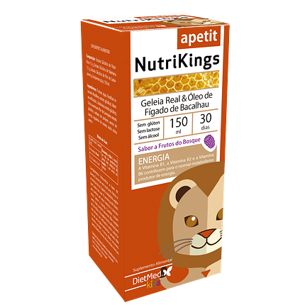 NutriKings Apetit, suplemento alimentar sem álcool, sem glúten, sem lactose