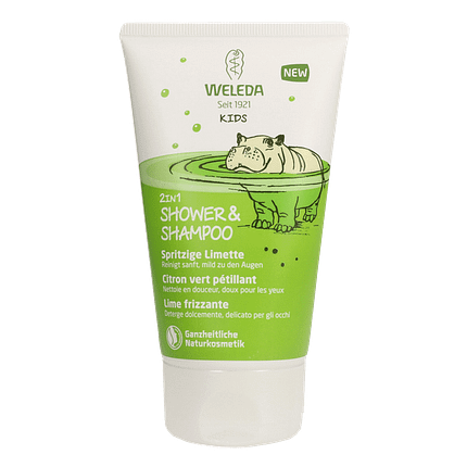 2 em 1 Champô e Gel Duche Kids Lima Revigorante, biológico, vegan
