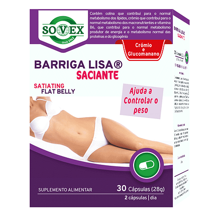 Barriga Lisa Saciante, suplemento alimentar