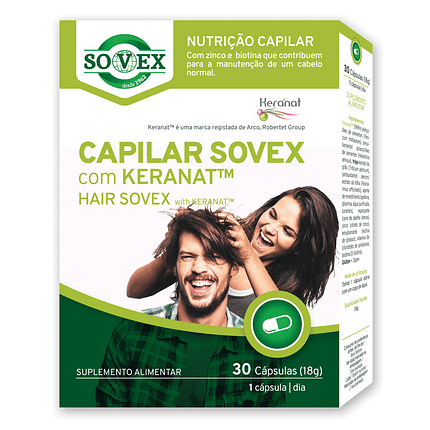 Capilar Sovex com KERANAT™, suplemento alimentar