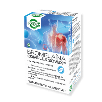 Bromelaína Complex Suplemento Alimentar Sovex