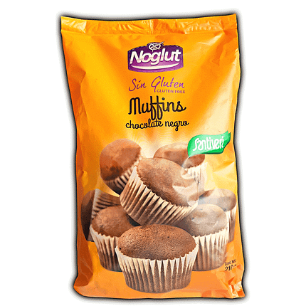 Noglut Madalenas de Cacau, sem glúten