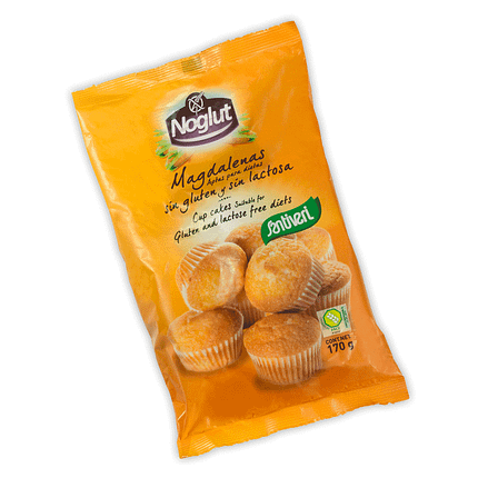 Noglut Madalenas, sem glúten, sem lactose