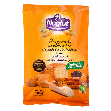 Noglut Preparado Panificável, sem glúten, sem lactose, sem ovo