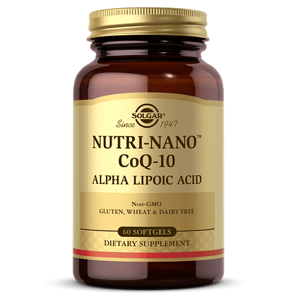 Nutri-Nano CoQ-10 e Ácido Alfa-Lipóico Suplemento solgar