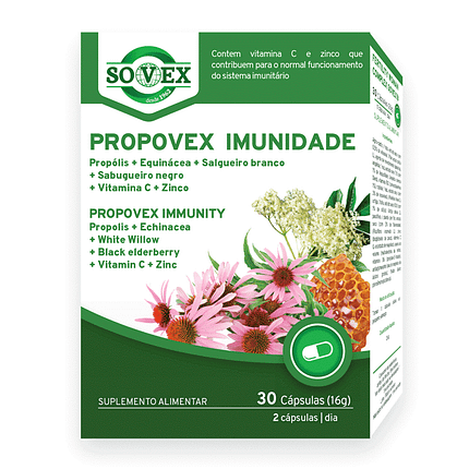 Propovex Imunidade, suplemento alimentar sem glúten, sem lactose