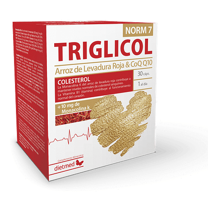 Triglicol Norm7, suplemento alimentar sem açúcar, sem amido, sem glúten, sem lactose, sem soja