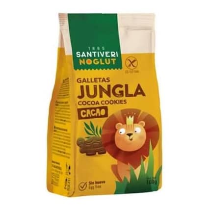 Noglut Bolachas Animais da Selva com Cacau Alimentação Santiveri