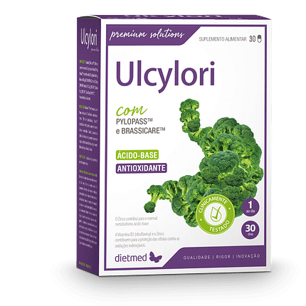 Ulcylori, suplemento alimentar sem glúten