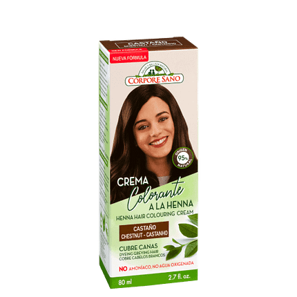 Creme Colorante Hena Castanho, biológico