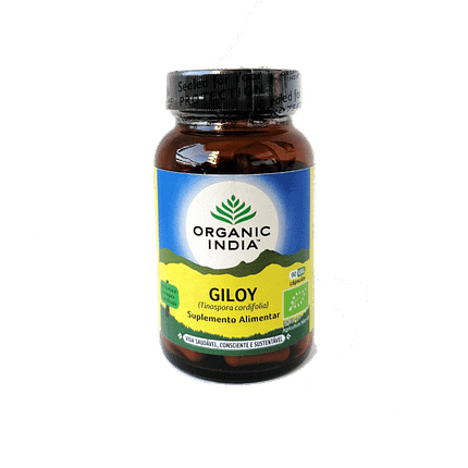 Giloy, suplemento alimentar biológico, sem glúten, vegan