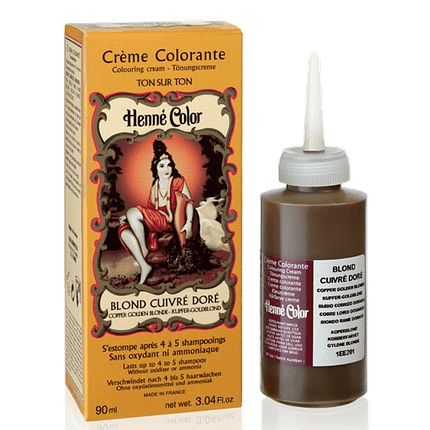Henné Color Blond Cuivré Doré, creme colorante
