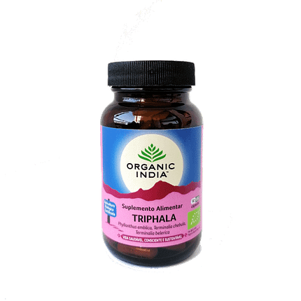 Triphala, suplemento alimentar biológico, vegan