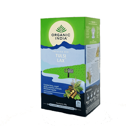 Tulsi Lax, infusão biológica, sem glúten
