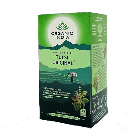 Tulsi Original, infusão Bio, sem glúten