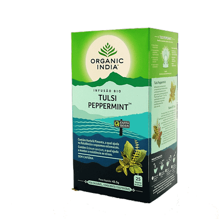 tulsi peppermint 25saq organic india