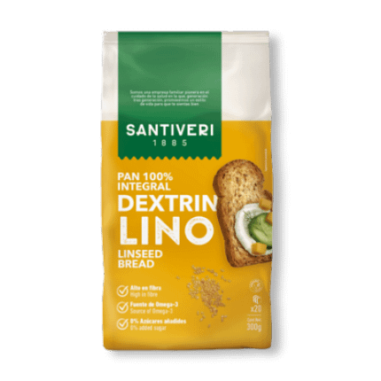 Pão Dextrin com Sementes de Linho Alimentação Santiveri