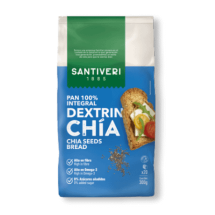 Pão Dextrin com Sementes de Chia Alimentação Santiveri