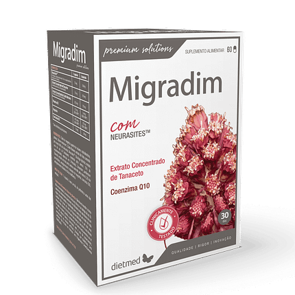 Migradim, suplemento alimentar sem glúten