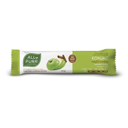 Barra de Cereais Konjac de Maçã e Canela