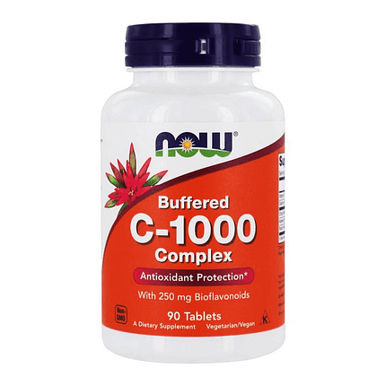 Buffered C-1000 Complex, suplemento alimentar vegan e vegetariano