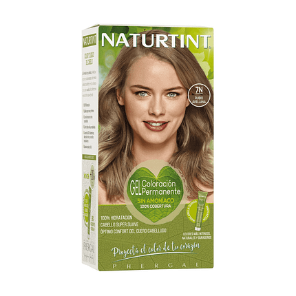 Gel Coloração Permanente Louro 7N, vegan