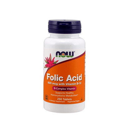 Folic Acid, suplemento alimentar vegan e vegetariano