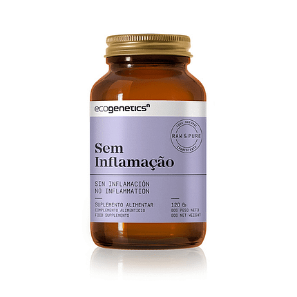 Sem Inflamação, suplemento alimentar sem glúten, vegan