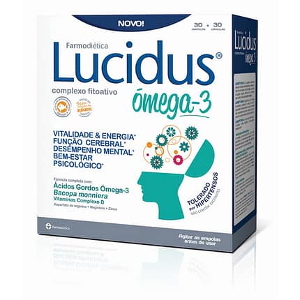 Lucidus Ómega-3, suplemento alimentar sem açúcar